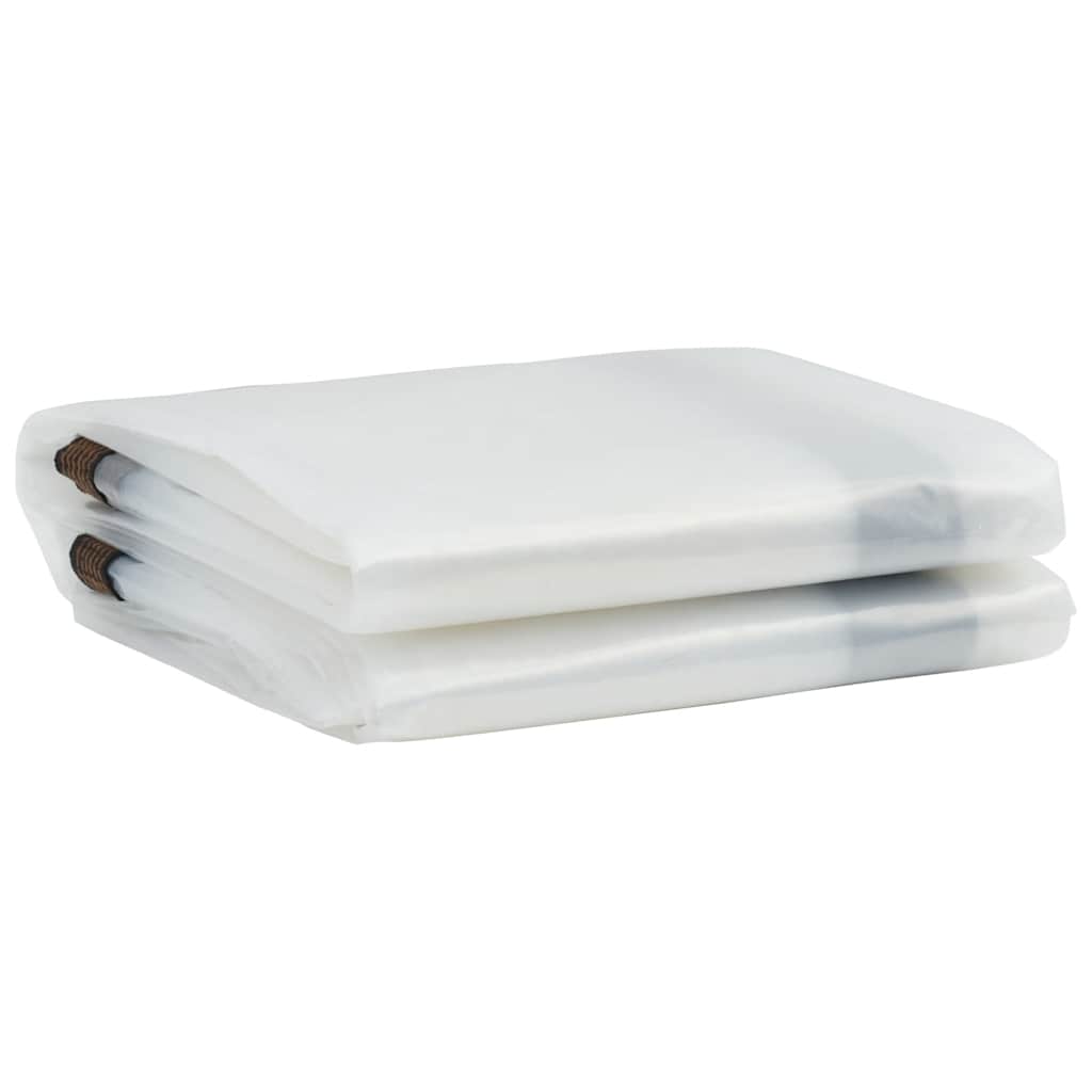 Vidaxl Tarpaulina transparente con anillos de vela de polietileno 3x5 m