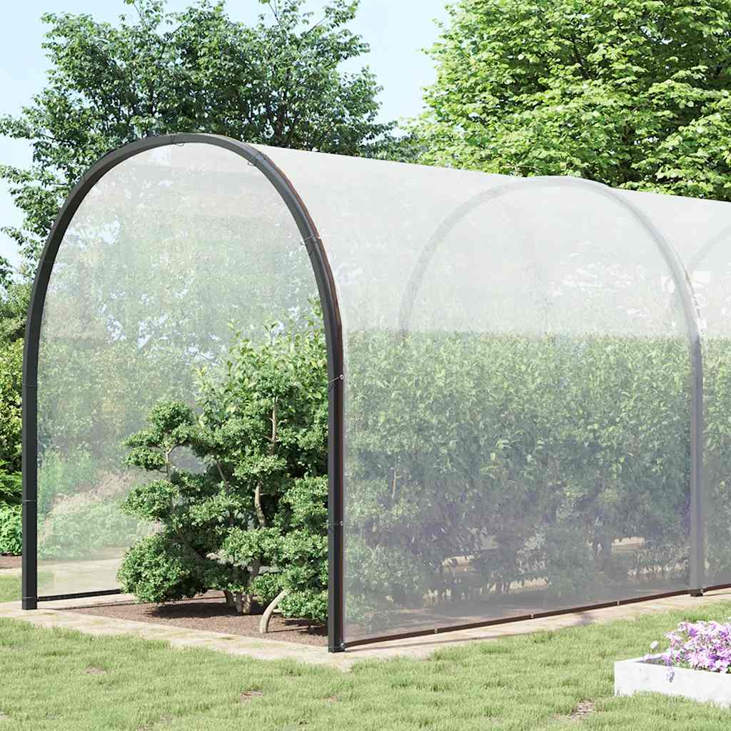 Vidaxl Tarpaulina transparente con anillos de vela de polietileno 10x12 M