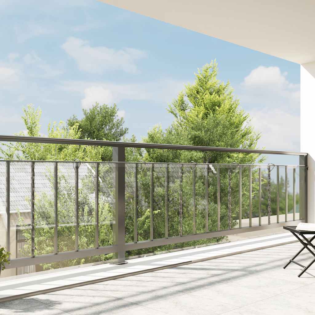 Vidaxl Tarpaulin trasparente con anelli a vela 1x10 M PVC