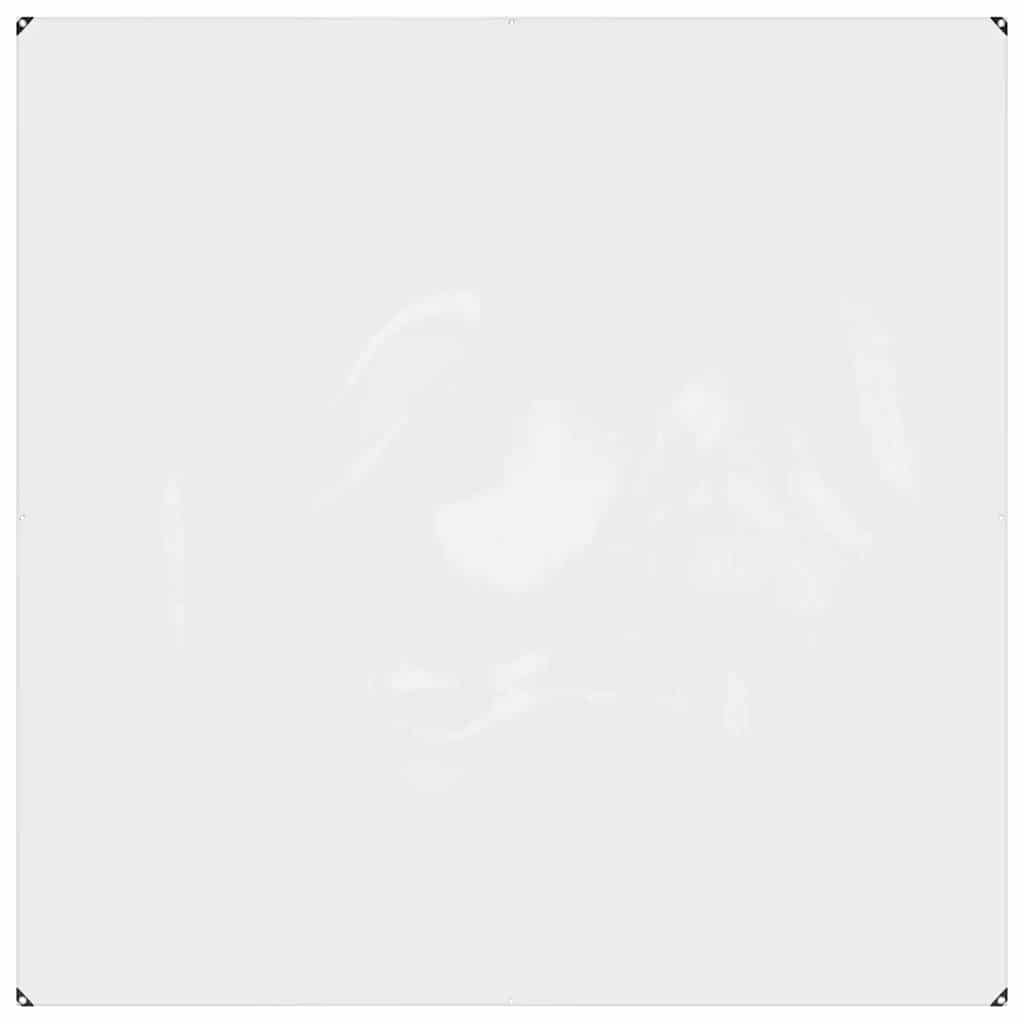 Vidaxl lona transparente con anillos de vela 2x2 m PVC