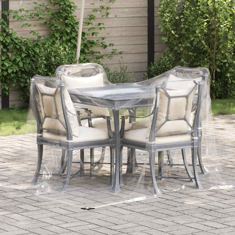 Vidaxl Tarpaulin trasparente con anelli a vela 2x3 M PVC