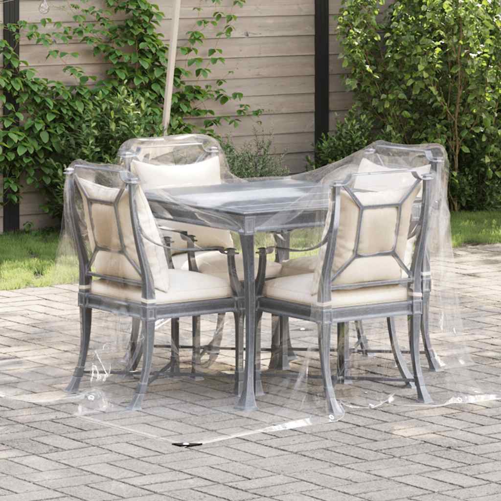 Vidaxl Tarpaulin trasparente con anelli a vela 2x3 M PVC