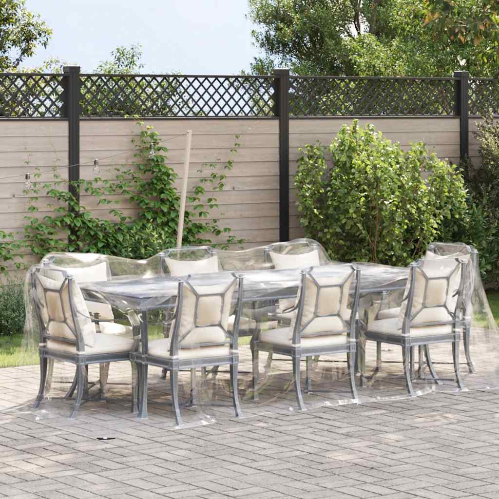 Vidaxl lona transparente con anillos de vela 2x6 m PVC