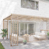Vidaxl Tarpaulin trasparente con anelli a vela 6x8 M PVC