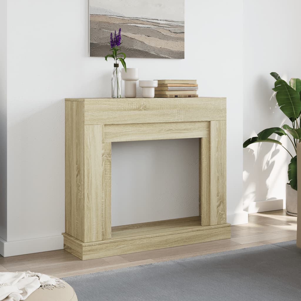 Marco de chimenea Vidaxx 100x30x87,5 cm de madera contrachapada color roble sonoma