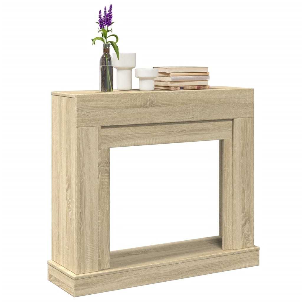 Marco de chimenea Vidaxx 100x30x87,5 cm de madera contrachapada color roble sonoma