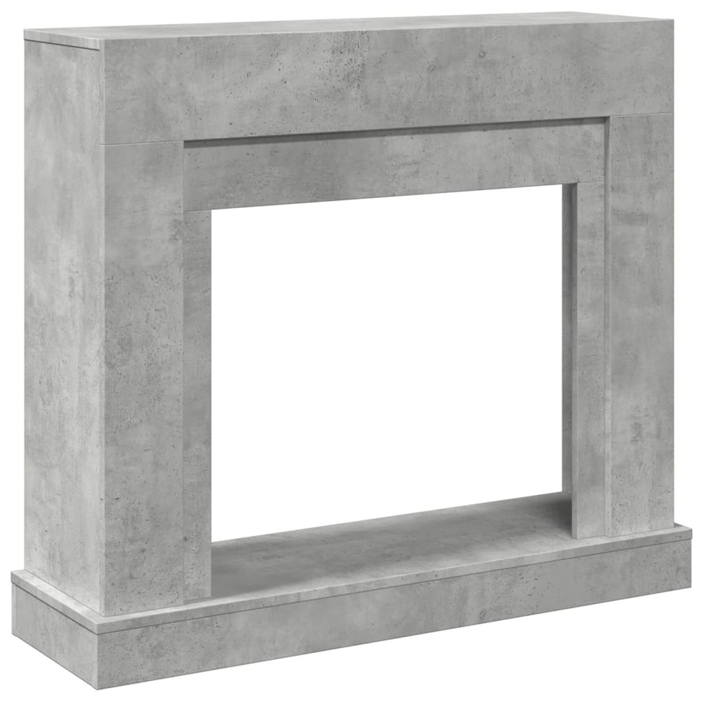 Vidaxx marco para chimenea 100x30x87,5 cm madera contrachapada hormigón gris