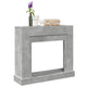 Vidaxx marco para chimenea 100x30x87,5 cm madera contrachapada hormigón gris