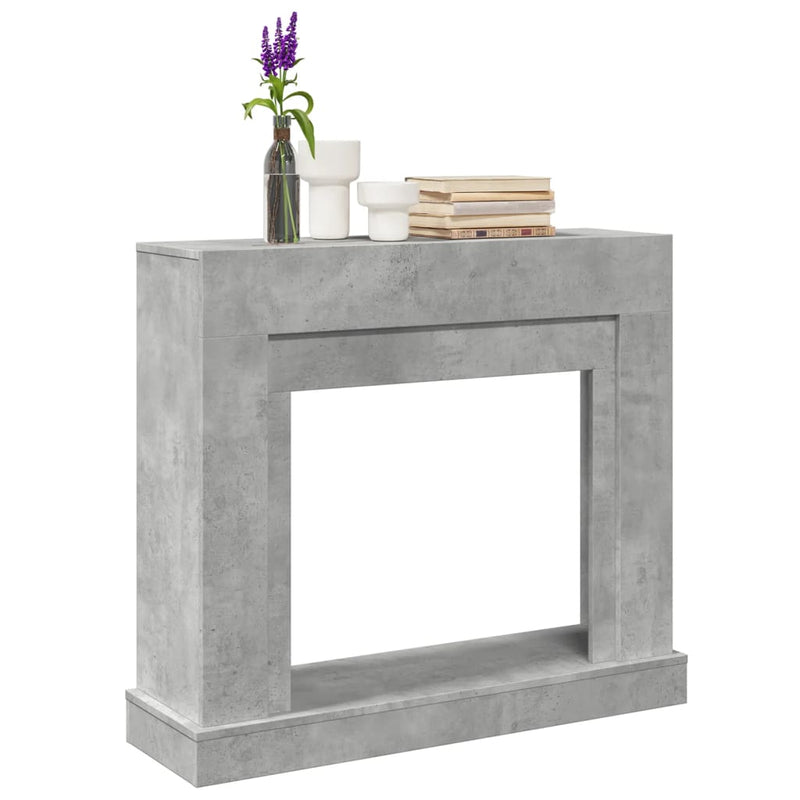 Vidaxx marco para chimenea 100x30x87,5 cm madera contrachapada hormigón gris