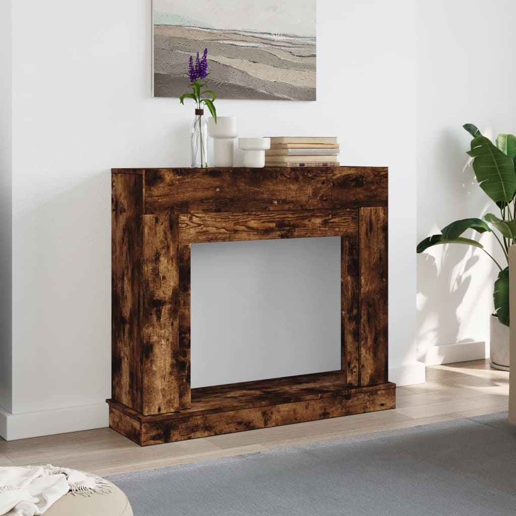 Marco de chimenea Vidaxx 100x30x87,5 cm madera procesada, roble ahumado