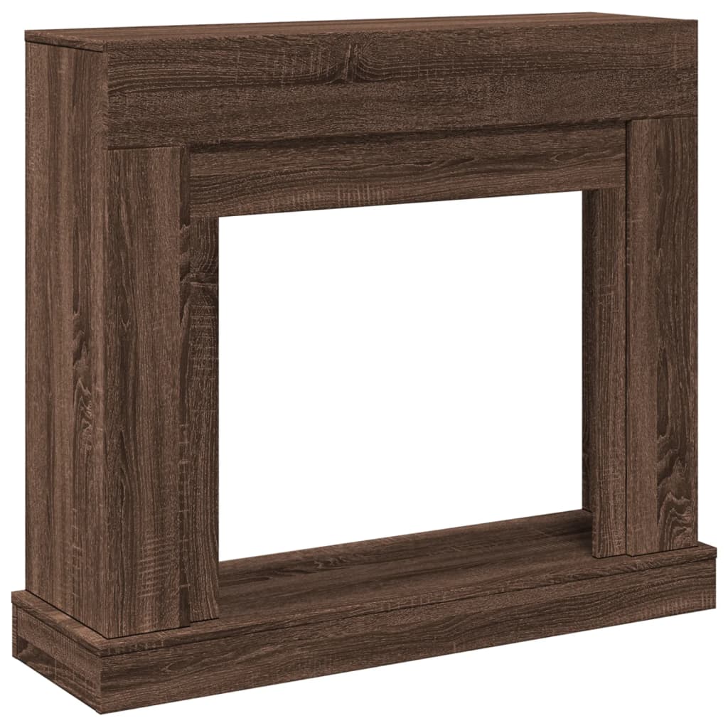 Marco de chimenea Vidaxx 100x30x87,5 cm madera contrachapada roble marrón