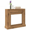 Marco para chimenea Vidaxxl 100x30x87,5 cm de madera trabajada artesanalmente color roble