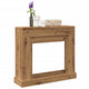 Marco para chimenea Vidaxxl 100x30x87,5 cm de madera trabajada artesanalmente color roble