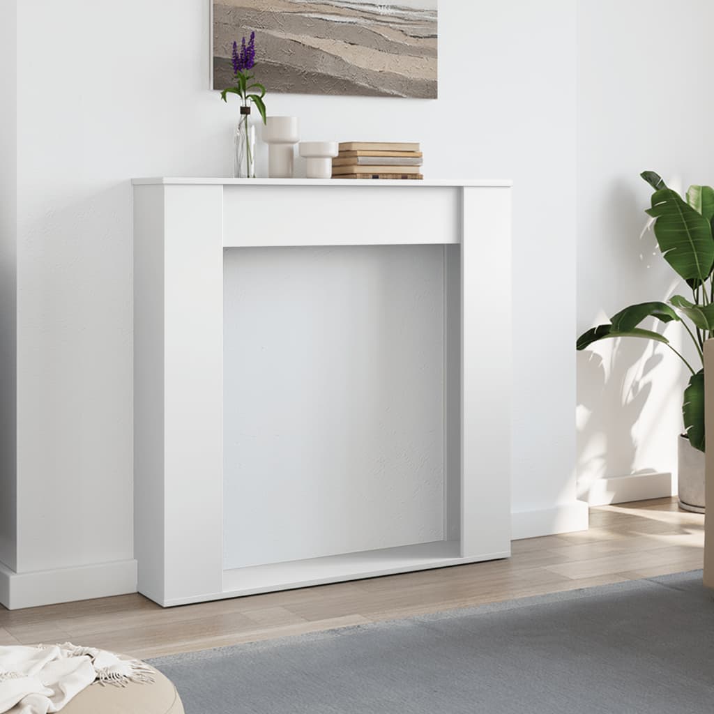 Vidaxl haardombouw 100x20x100 cm bewerkt hout wit