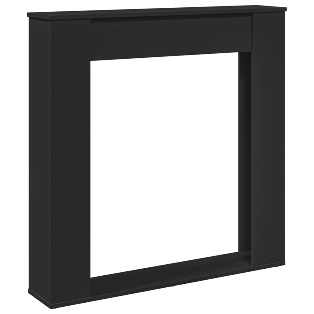 Marco de chimenea Vidaxx 100x20x100 cm madera procesada negro