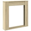 Marco de chimenea VidaXL 100x20x100 cm de madera contrachapada color roble sonoma