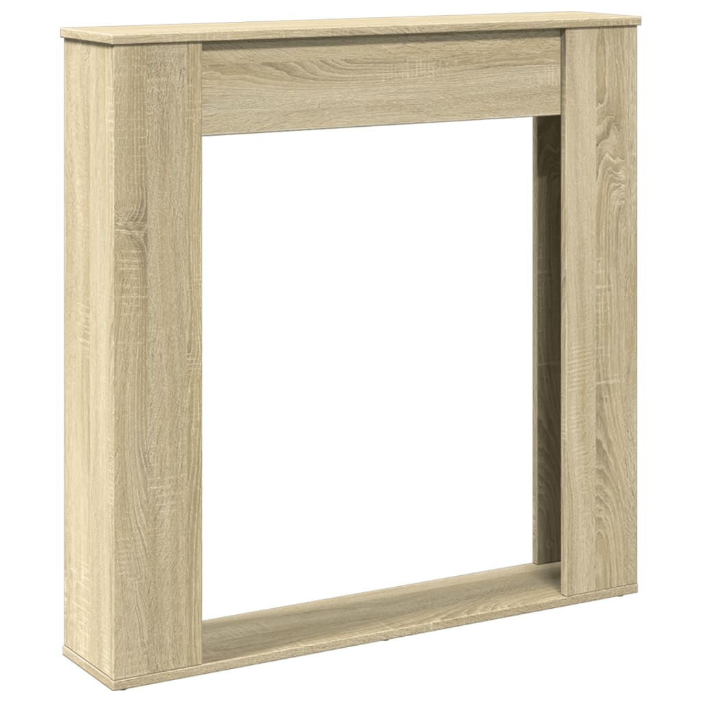 Marco de chimenea VidaXL 100x20x100 cm de madera contrachapada color roble sonoma