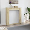 Marco de chimenea VidaXL 100x20x100 cm de madera contrachapada color roble sonoma