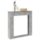 Vidaxx marco para chimenea 100x20x100 cm madera contrachapada hormigón gris