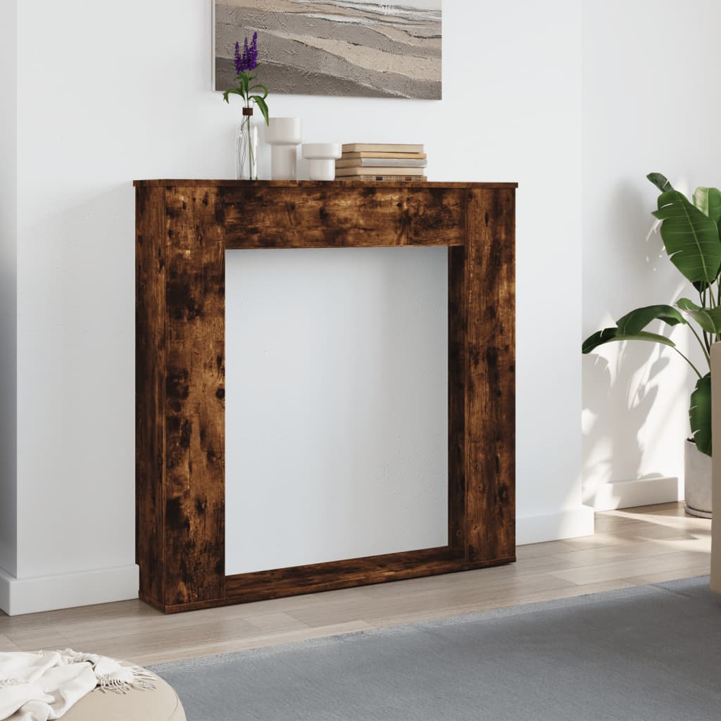 Marco de chimenea Vidaxx 100x20x100 cm madera procesada, roble ahumado