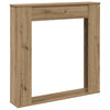 Marco de chimenea Vidaxx 100x20x100 cm de madera artesanal, color roble artesanal