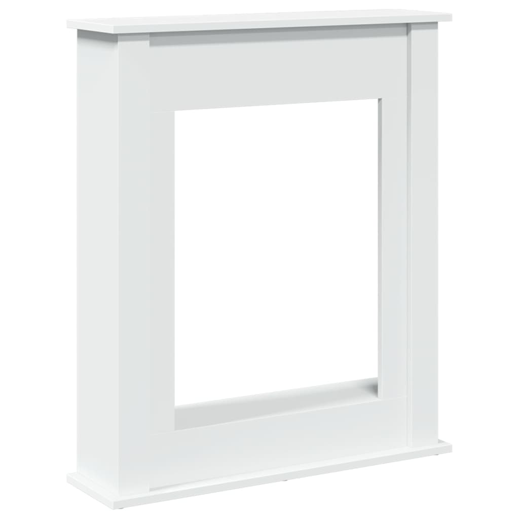 Marco de chimenea Vidaxx 75x20x87,5 cm de madera contrachapada blanco