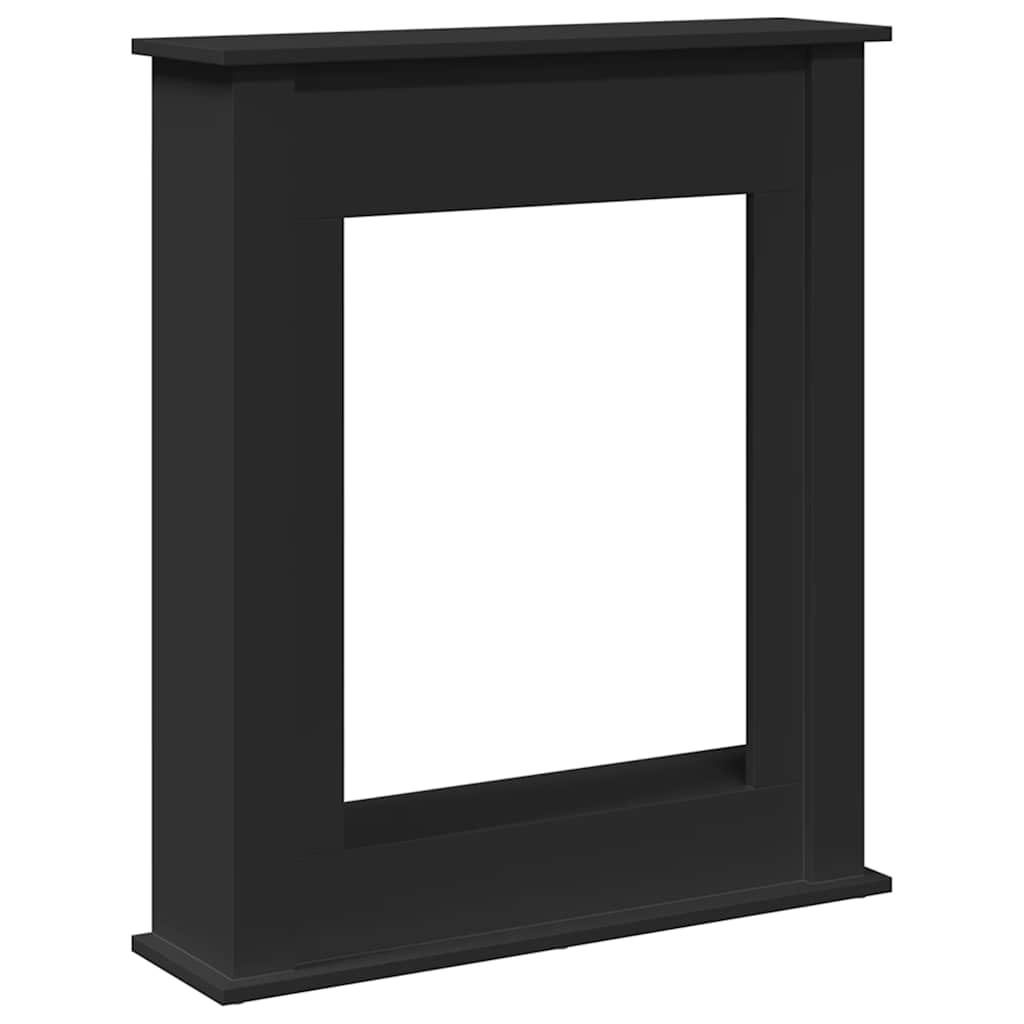 Marco para chimenea Vidaxx 75x20x87,5 cm madera procesada negro