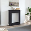 Vidaxl haardombouw 75x20x87,5 cm bewerkt hout zwart