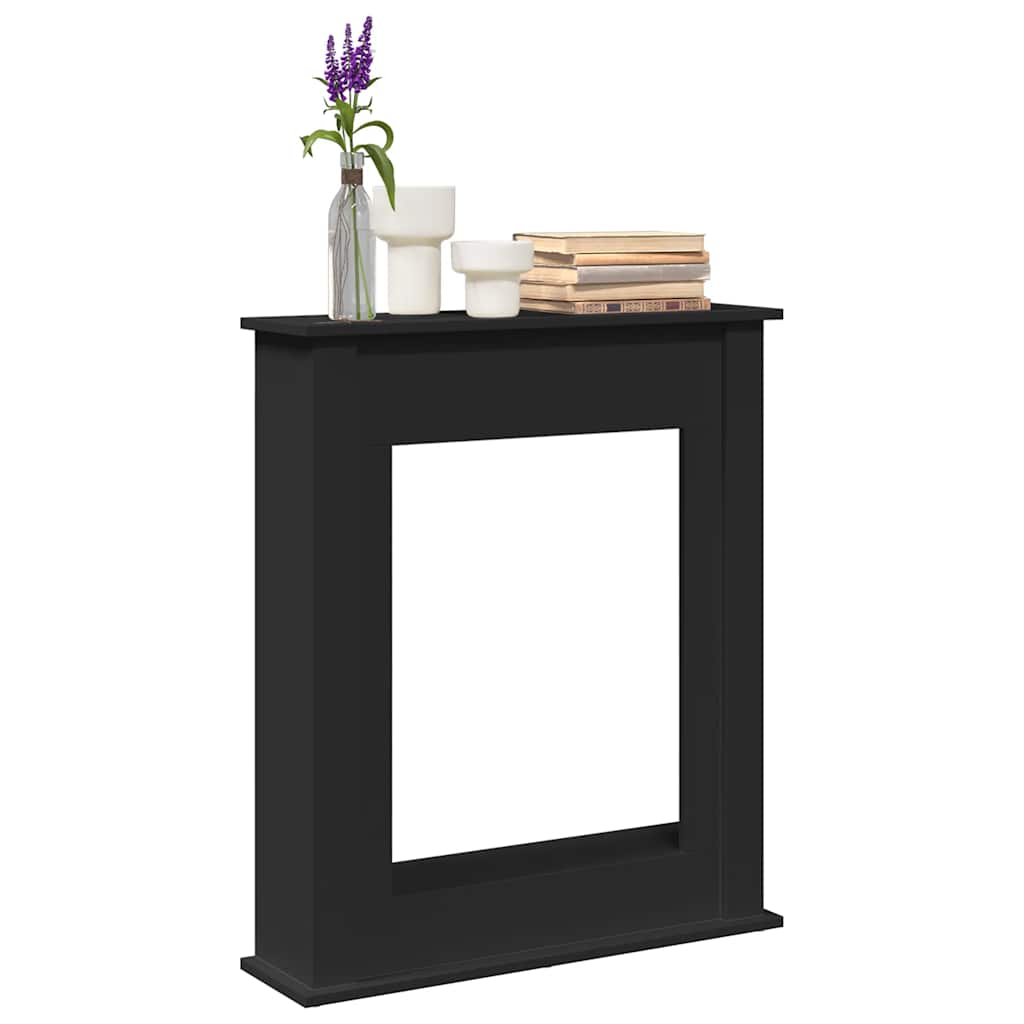 Marco para chimenea Vidaxx 75x20x87,5 cm madera procesada negro