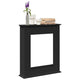 Marco para chimenea Vidaxx 75x20x87,5 cm madera procesada negro