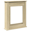 Marco de chimenea VidaXL 75x20x87,5 cm de madera contrachapada color roble sonoma