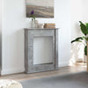 Vidaxx marco para chimenea 75x20x87,5 cm madera contrachapada hormigón gris