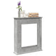 Vidaxx marco para chimenea 75x20x87,5 cm madera contrachapada hormigón gris