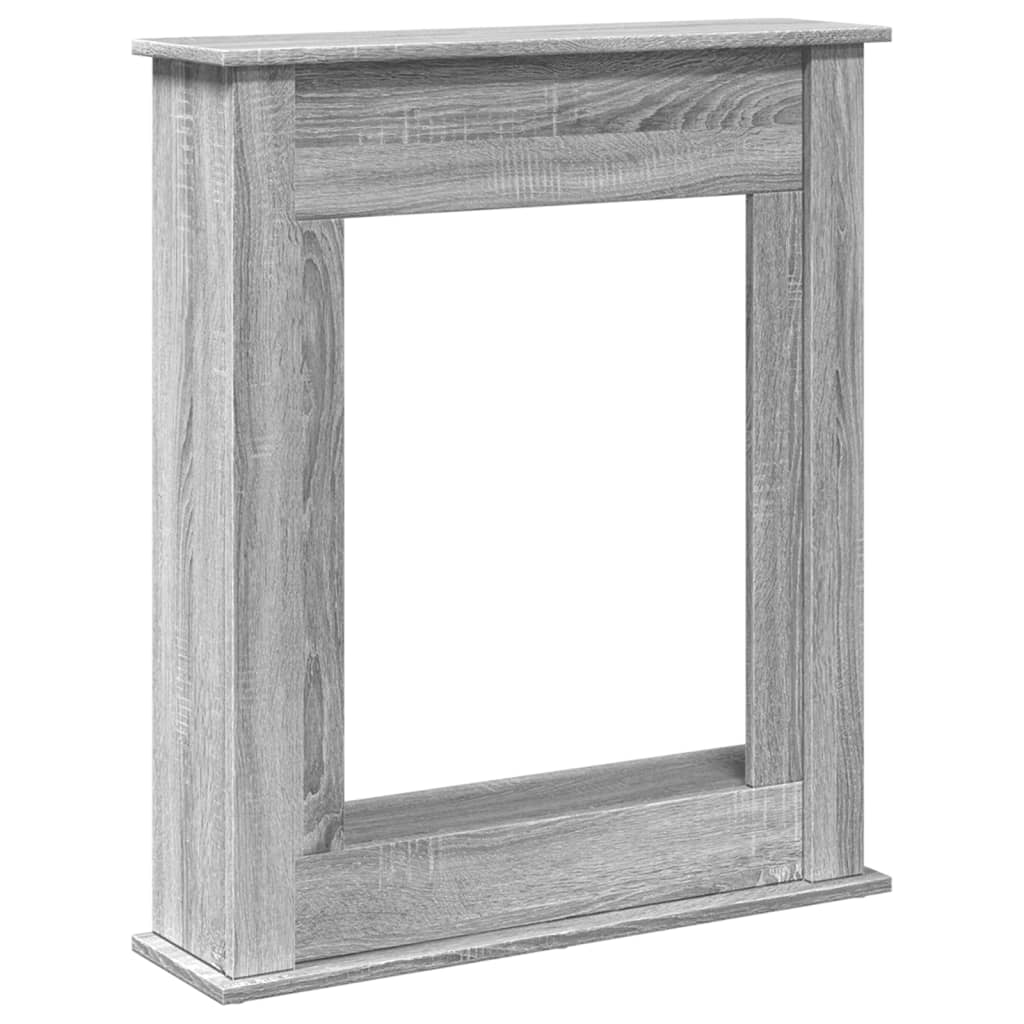Marco de chimenea Vidaxx 75x20x87,5 cm madera contrachapada color roble sonoma gris