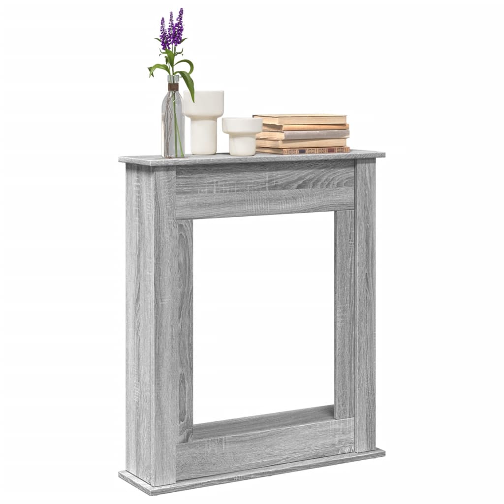 Marco de chimenea Vidaxx 75x20x87,5 cm madera contrachapada color roble sonoma gris
