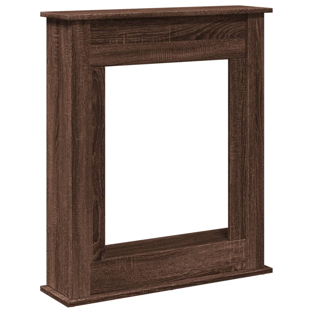 Marco de chimenea Vidaxx 75x20x87,5 cm madera contrachapada roble marrón