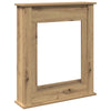 Marco para chimenea VidaXL 75x20x87,5 cm de madera elaborada artesanalmente color roble