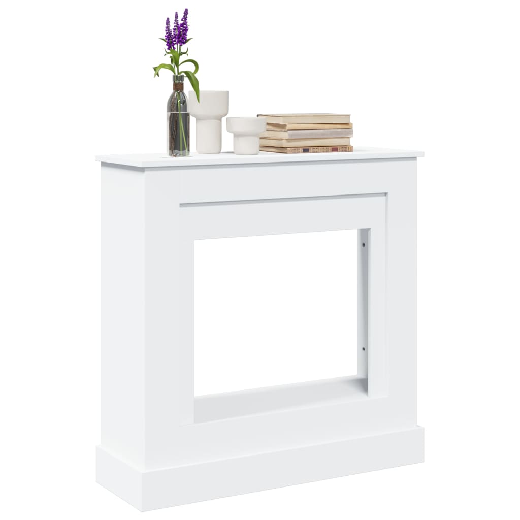 Marco de chimenea Vidaxx 90x30x90 cm de madera contrachapada blanco