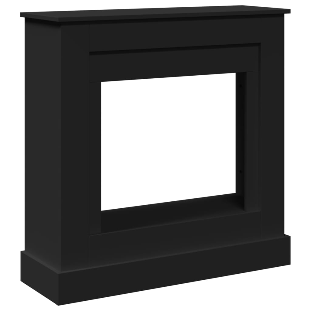 Vidaxx marco para chimenea 90x30x90 cm madera procesada negro