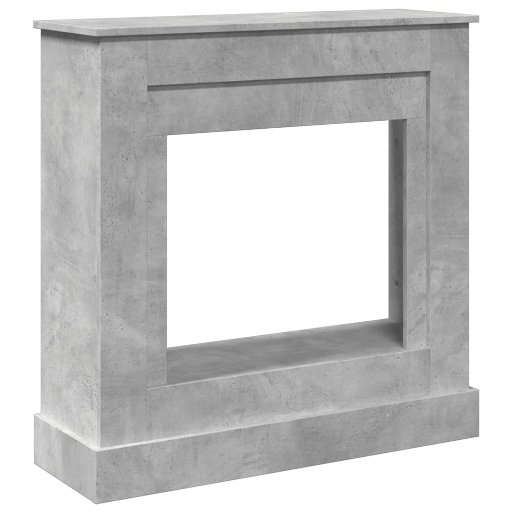 Vidaxx marco para chimenea 90x30x90 cm madera contrachapada hormigón gris