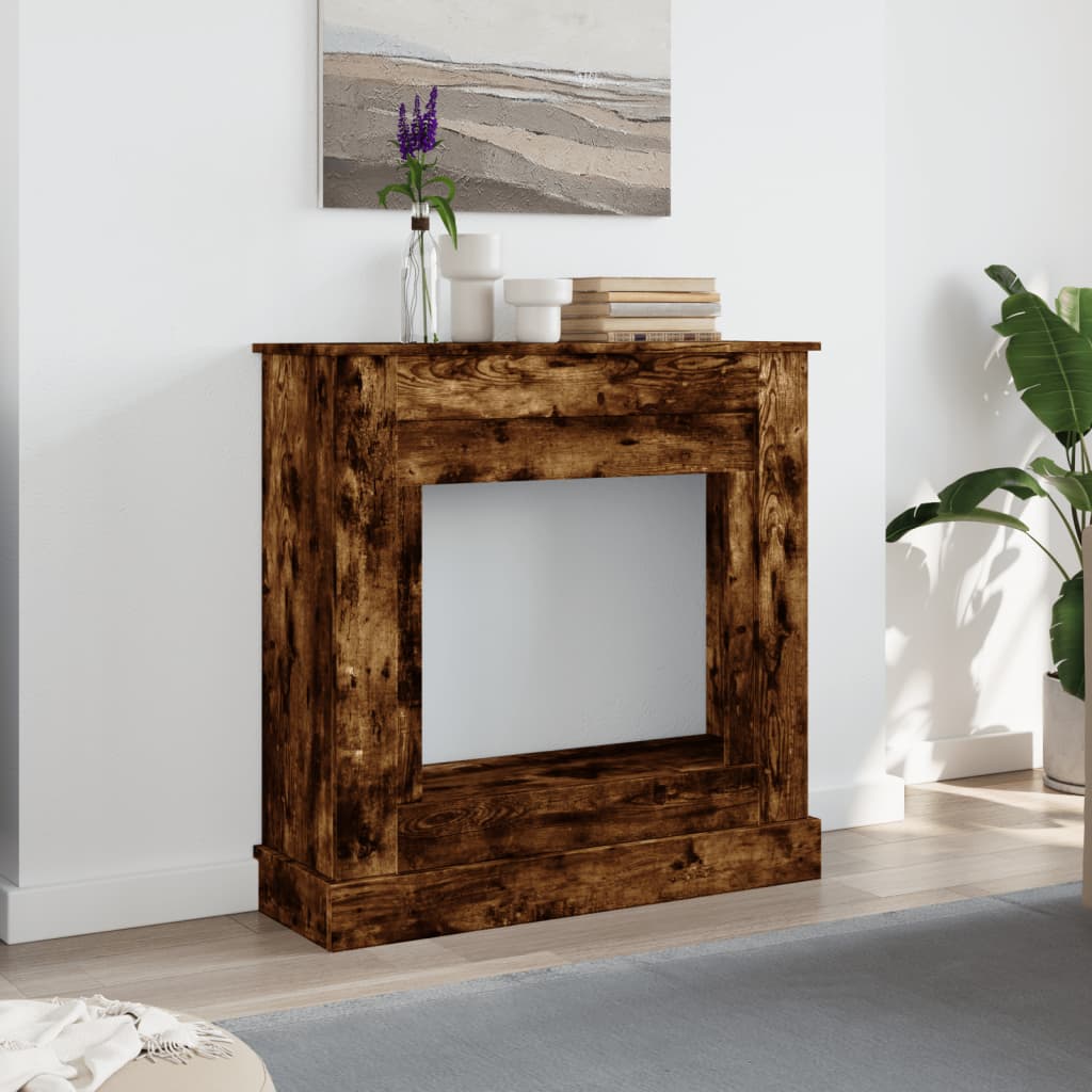 Marco de chimenea Vidaxx 90x30x90 cm madera procesada, roble ahumado
