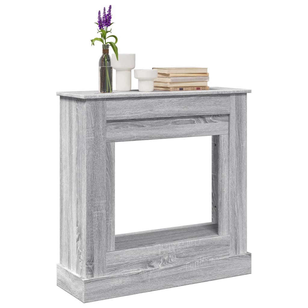 Marco de chimenea Vidaxx 90x30x90 cm madera contrachapada color roble sonoma gris