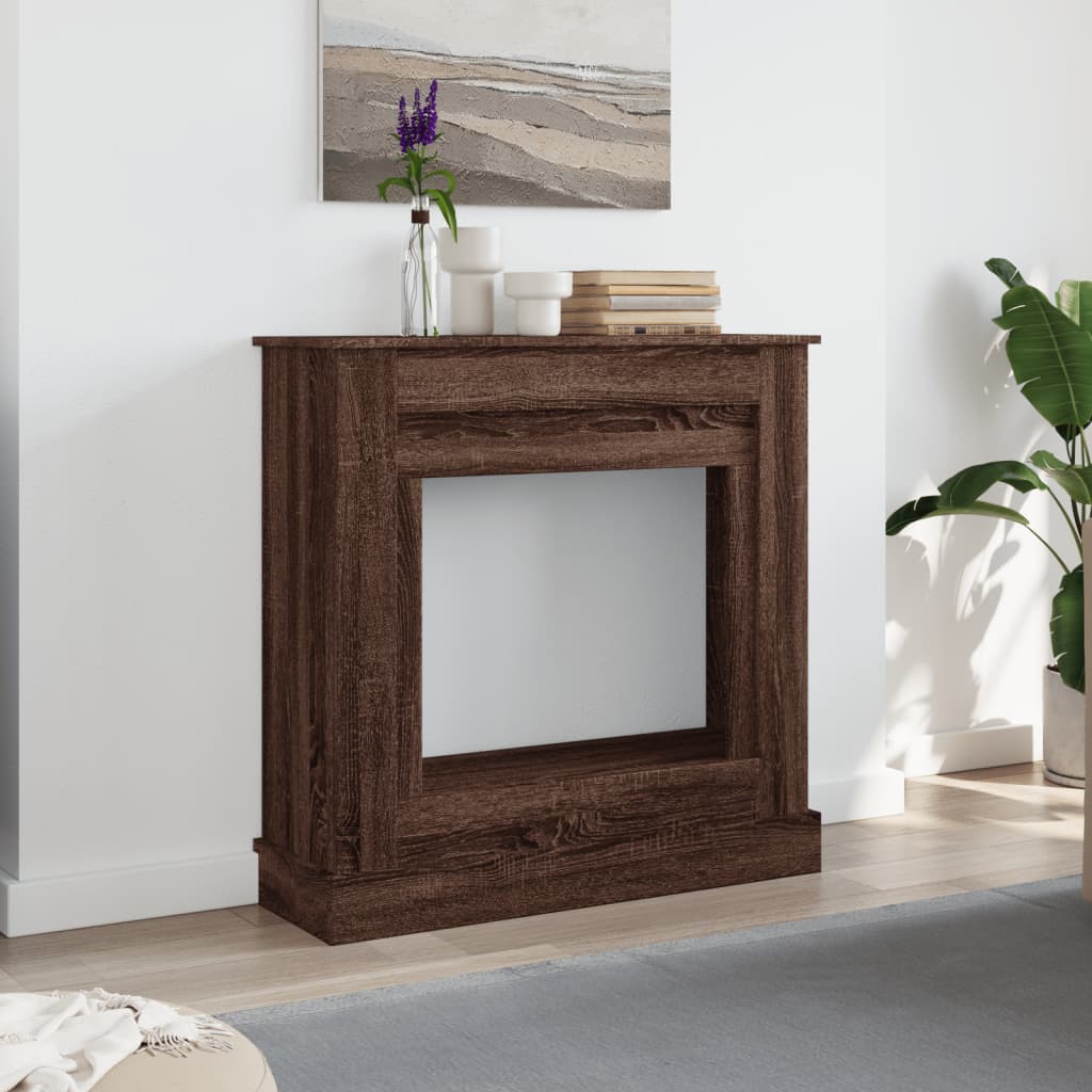 Marco de chimenea Vidaxx 90x30x90 cm de madera contrachapada roble marrón