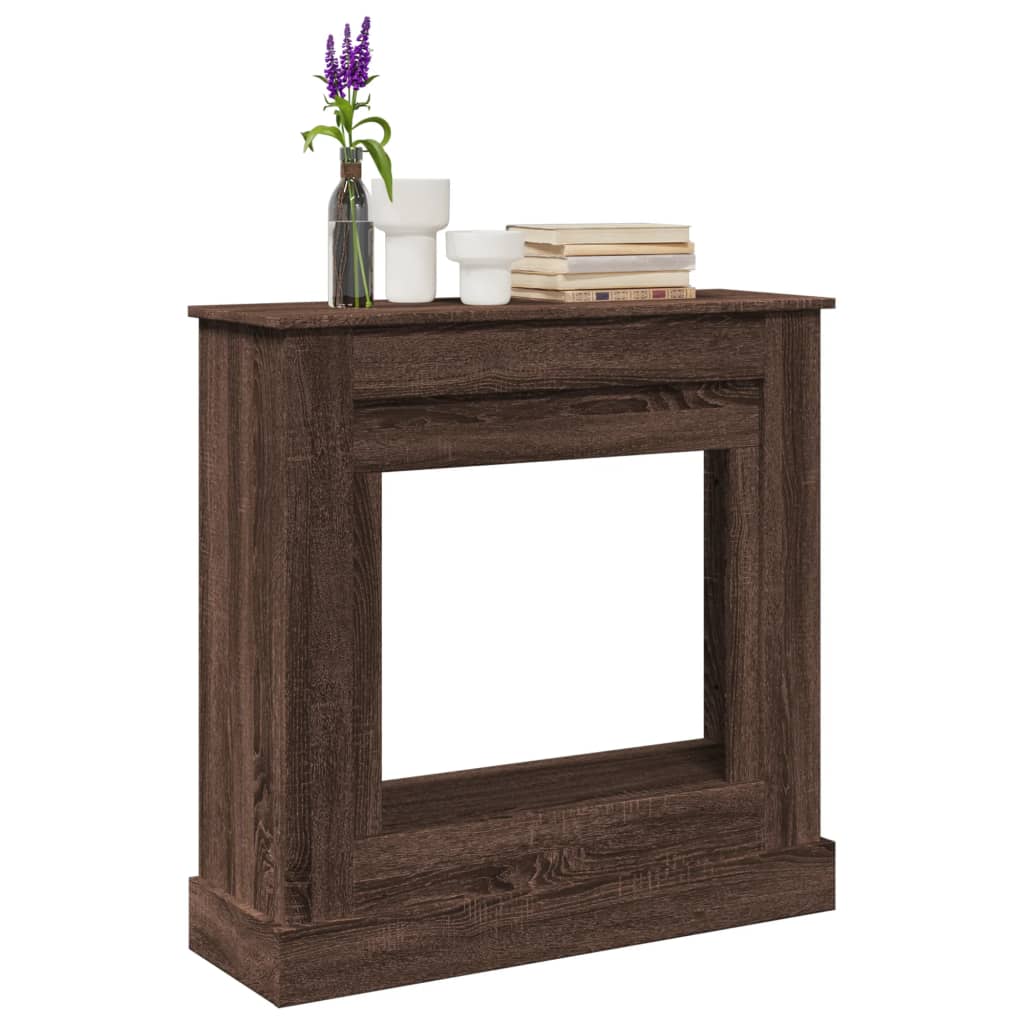Marco de chimenea Vidaxx 90x30x90 cm de madera contrachapada roble marrón