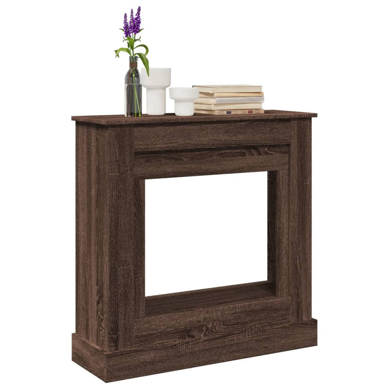 Marco de chimenea Vidaxx 90x30x90 cm de madera contrachapada roble marrón
