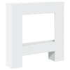 Marco de chimenea Vidaxx 81x18x82 cm de madera contrachapada blanco