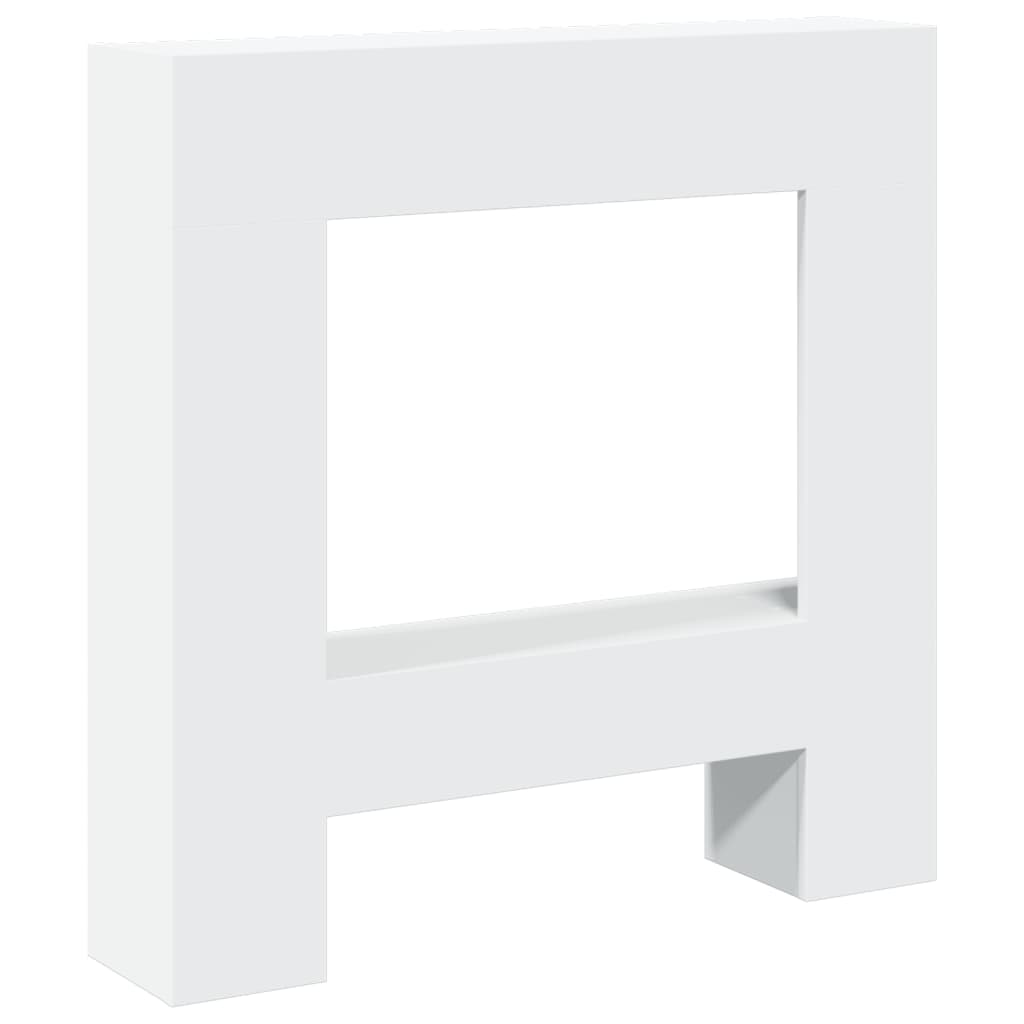 Marco de chimenea Vidaxx 81x18x82 cm de madera contrachapada blanco
