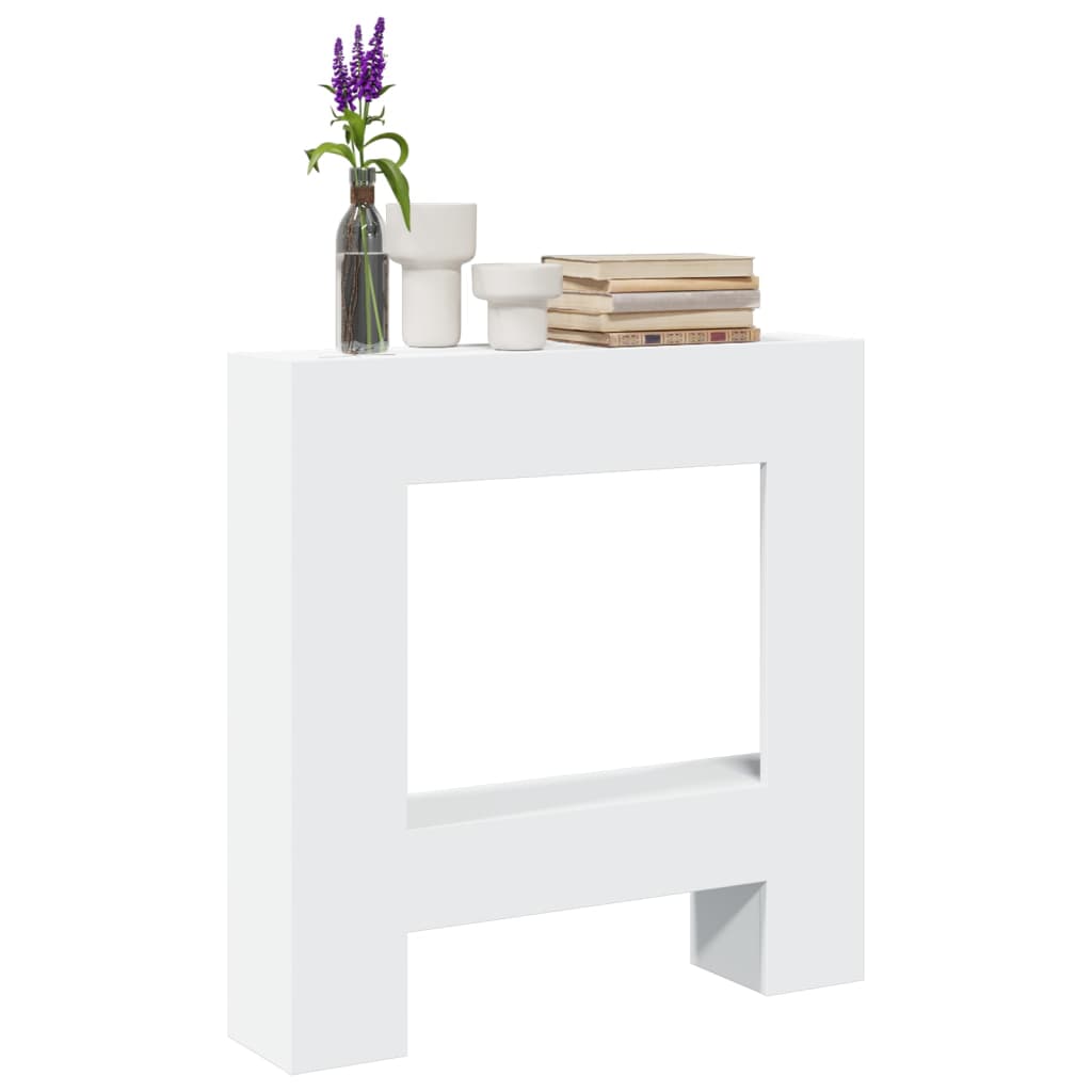 Marco de chimenea Vidaxx 81x18x82 cm de madera contrachapada blanco