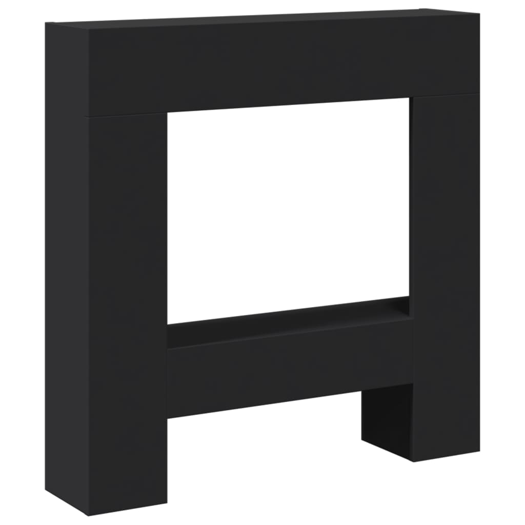 Vidaxl Hairstop 81x18x82 cm de madera procesada negra