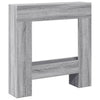 Vidaxl Hairstop 81x18x82 cm de madera procesada gris soma color
